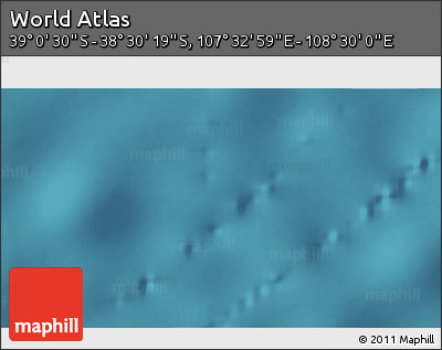 Satellite 3D Map of the Area around 38° 45' 25" S, 108° 1' 30" E