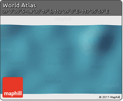 Satellite 3D Map of the Area around 38° 45' 25" S, 113° 7' 30" E