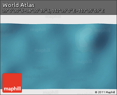 Satellite 3D Map of the Area around 38° 45' 25" S, 113° 7' 30" E