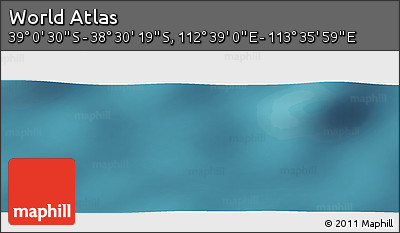 Satellite Panoramic Map of the Area around 38° 45' 25" S, 113° 7' 30" E