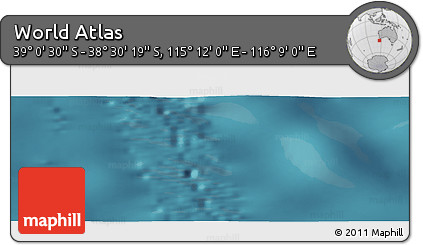 Satellite Panoramic Map of the Area around 38° 45' 25" S, 115° 40' 30" E