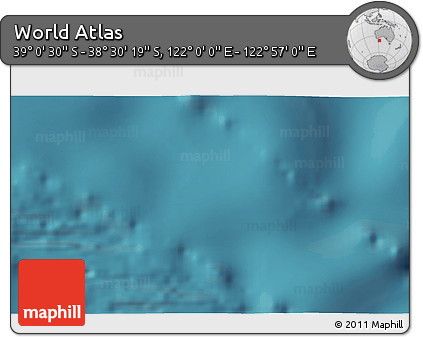 Satellite 3D Map of the Area around 38° 45' 25" S, 122° 28' 29" E