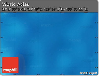 Physical Map of the Area around 38° 45' 25" S, 130° 7' 30" E