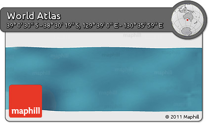 Satellite Panoramic Map of the Area around 38° 45' 25" S, 130° 7' 30" E