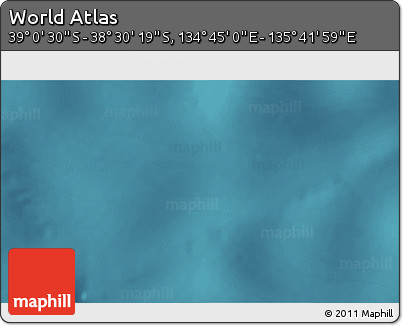 Satellite 3D Map of the Area around 38° 45' 25" S, 135° 13' 29" E