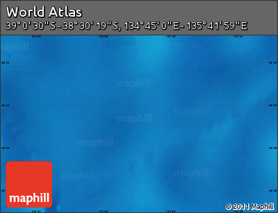 Physical Map of the Area around 38° 45' 25" S, 135° 13' 29" E