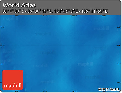 Physical Map of the Area around 38° 45' 25" S, 135° 13' 29" E