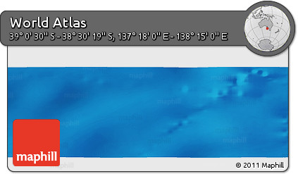 Physical Panoramic Map of the Area around 38° 45' 25" S, 137° 46' 30" E