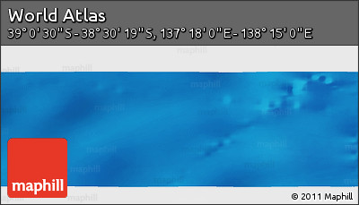 Physical Panoramic Map of the Area around 38° 45' 25" S, 137° 46' 30" E