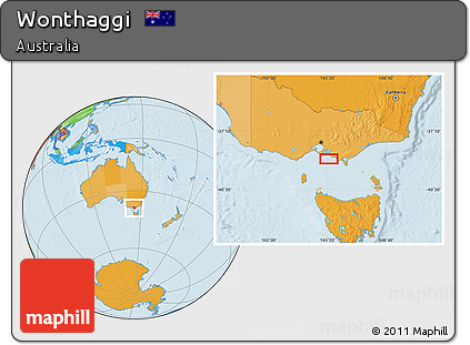 Political Location Map of Wonthaggi