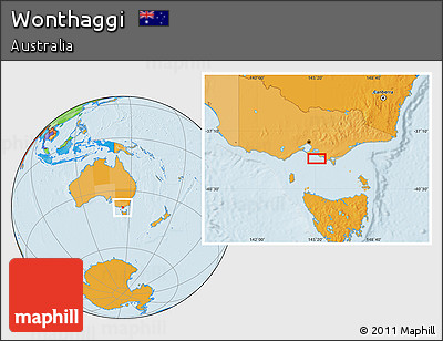 Political Location Map of Wonthaggi