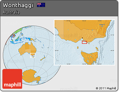 Political Location Map of Wonthaggi