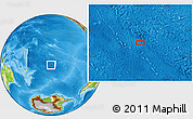 Physical Location Map of the area around 38° 45' 25" S, 145° 16' 30" W