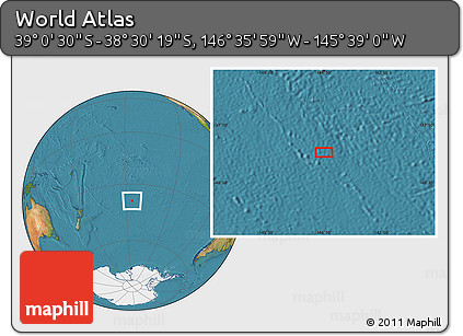 Satellite Location Map of the Area around 38° 45' 25" S, 146° 7' 30" W