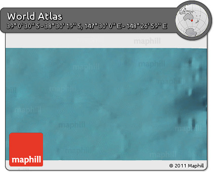 Satellite 3D Map of the Area around 38° 45' 25" S, 147° 58' 29" E