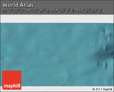 Satellite 3D Map of the Area around 38° 45' 25" S, 147° 58' 29" E