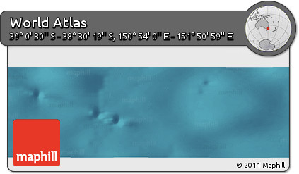 Satellite Panoramic Map of the Area around 38° 45' 25" S, 151° 22' 30" E