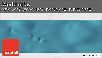 Satellite Panoramic Map of the Area around 38° 45' 25" S, 151° 22' 30" E