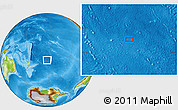 Physical Location Map of the area around 38° 45' 25" S, 153° 46' 30" W