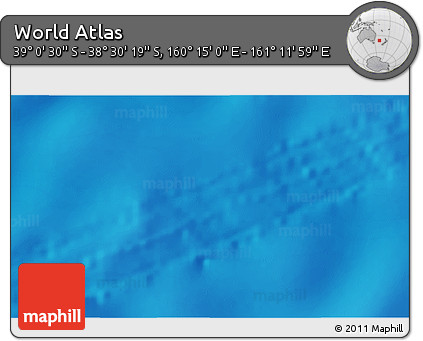 Physical 3D Map of the Area around 38° 45' 25" S, 160° 43' 29" E