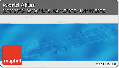 Physical Panoramic Map of the Area around 38° 45' 25" S, 160° 43' 29" E