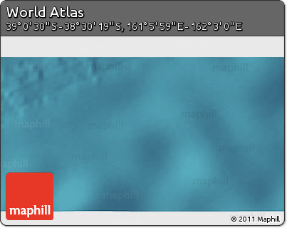 Satellite 3D Map of the Area around 38° 45' 25" S, 161° 34' 29" E
