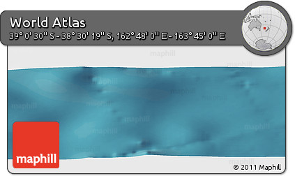 Satellite Panoramic Map of the Area around 38° 45' 25" S, 163° 16' 30" E