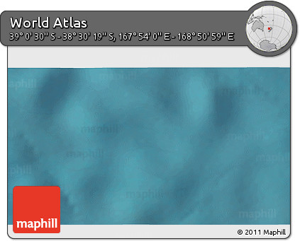 Satellite 3D Map of the Area around 38° 45' 25" S, 168° 22' 30" E