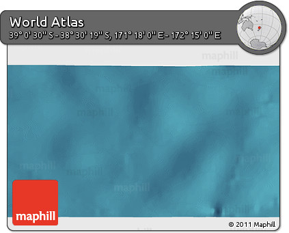 Satellite 3D Map of the Area around 38° 45' 25" S, 171° 46' 30" E