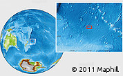 Physical Location Map of the area around 38° 45' 25" S, 172° 28' 29" W
