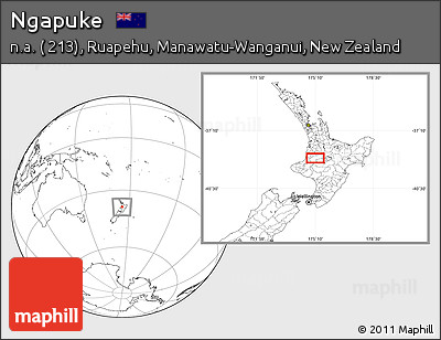 Blank Location Map of Ngapuke