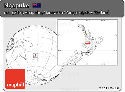 Blank Location Map of Ngapuke