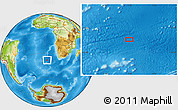 Physical Location Map of the area around 38° 45' 25" S, 1° 46' 29" E