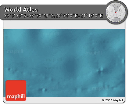 Satellite 3D Map of the Area around 38° 45' 25" S, 21° 19' 30" E