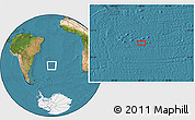 Satellite Location Map of the area around 38° 45' 25" S, 26° 16' 29" W