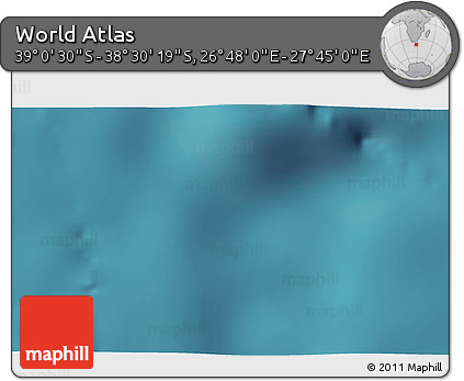 Satellite 3D Map of the Area around 38° 45' 25" S, 27° 16' 29" E