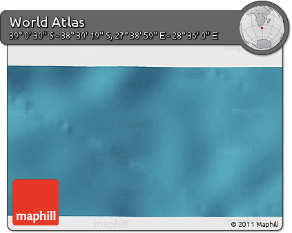 Satellite 3D Map of the Area around 38° 45' 25" S, 28° 7' 30" E