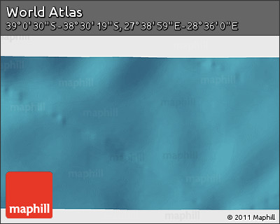 Satellite 3D Map of the Area around 38° 45' 25" S, 28° 7' 30" E
