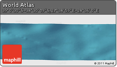 Satellite Panoramic Map of the Area around 38° 45' 25" S, 28° 7' 30" E