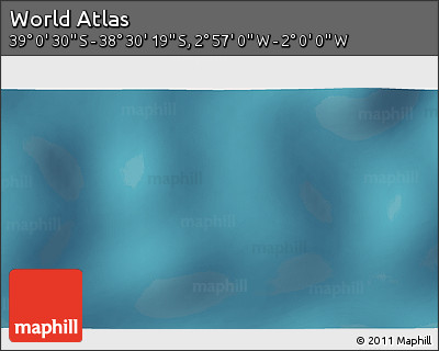 Satellite 3D Map of the Area around 38° 45' 25" S, 2° 28' 30" W
