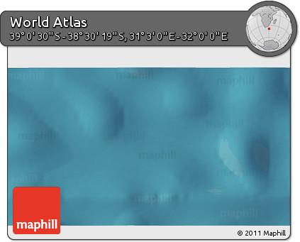 Satellite 3D Map of the Area around 38° 45' 25" S, 31° 31' 29" E
