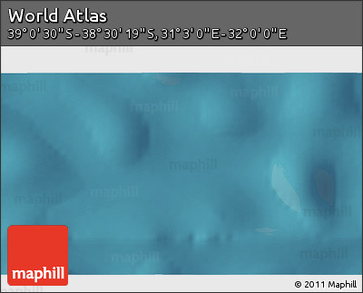 Satellite 3D Map of the Area around 38° 45' 25" S, 31° 31' 29" E