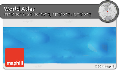 Physical Panoramic Map of the Area around 38° 45' 25" S, 31° 31' 29" E