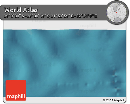 Satellite 3D Map of the Area around 38° 45' 25" S, 32° 22' 30" E