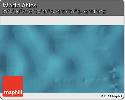 Satellite 3D Map of the Area around 38° 45' 25" S, 32° 22' 30" E