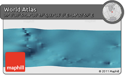 Satellite Panoramic Map of the Area around 38° 45' 25" S, 34° 4' 30" E