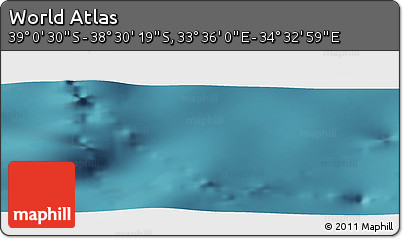 Satellite Panoramic Map of the Area around 38° 45' 25" S, 34° 4' 30" E