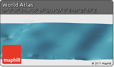 Satellite Panoramic Map of the Area around 38° 45' 25" S, 34° 55' 29" E