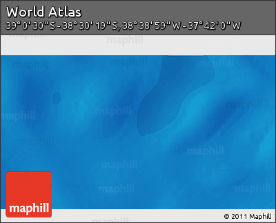 Political 3D Map of the Area around 38° 45' 25" S, 38° 10' 29" W
