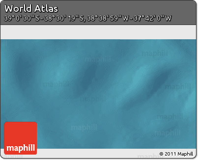 Satellite 3D Map of the Area around 38° 45' 25" S, 38° 10' 29" W